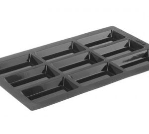 85x44x(H)8mm Silikoonist vorm Financier 9 auku GN1/3