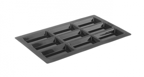 85x44x(H)8mm Silikoonist vorm Financier 9 auku GN1/3