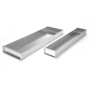 ALU küpsetusplaat - kõrgete ääristega 580x100x(H)50mm