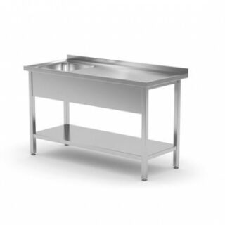 1000x700x850mm Ühe valamu laud koos riiuliga