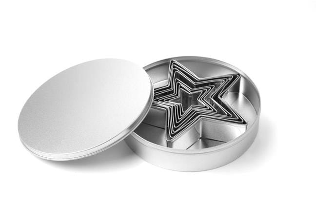 Viisnurgad täht Küpsisevormid komplekt-9tk. (H)30mm