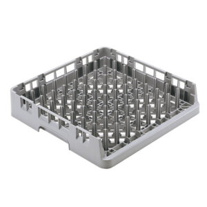 500x500x101mm Camrack® avatud poolega korv kandikutele nõudepesumasinate juurde, hall Cambro,