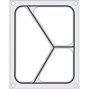 Sealer matrix CAS CDS-01 for the Kandik tricuspid 227x178mm
