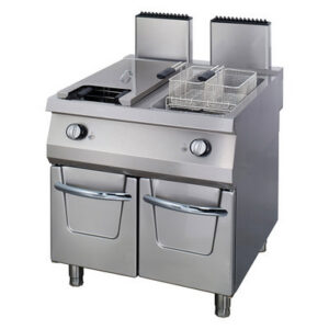 Premium Fryer 2x22L with Tap - Gas