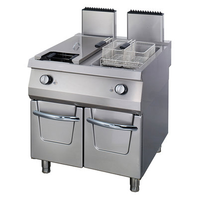Premium Fryer 2x22L with Tap - Gas