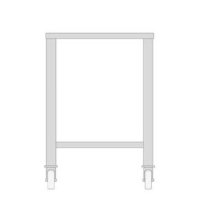 Laud ratastega aurutile 5xGN2/3