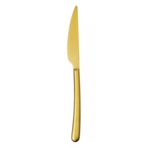 GL177 Dessert knife AMARONE 45g matt gold 12pcs in a gift box