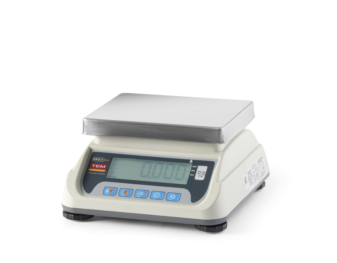 Kaupluse kaal koos LCD ekraaniga, RS232 pordiga ja legaliseerimisega, ECO + seeria, TEM, 255x264x189mm