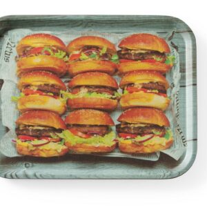 33x43cm Serveerimiskandik libisemiskindel kandiline trükiga tasty burger