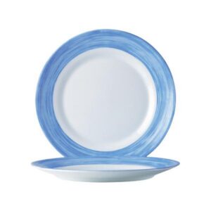 Brush dessert plate green