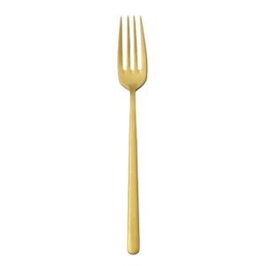 GL177 Table fork AMARONE.4.0mm matt gold 12pcs in a gift box