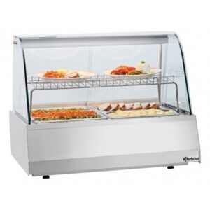 Hot display unit 2/1GN straight glass