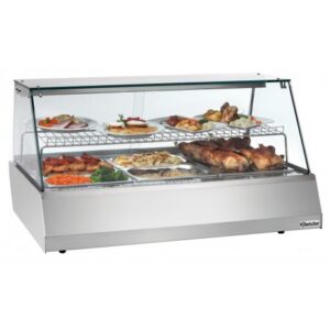 Hot display unit 3/1GN curved glass