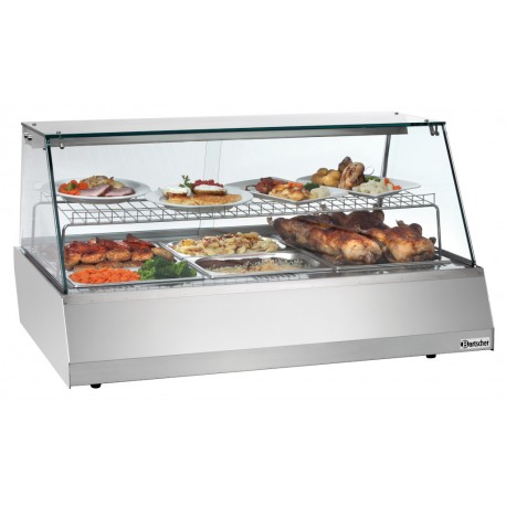 Hot display unit 3/1GN curved glass