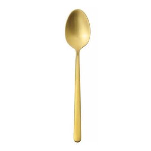 GL177 Dessert spoon AMARONE.3.0mm matt gold 12pcs in a gift box