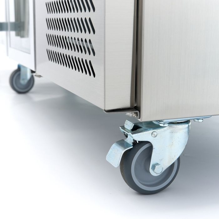 223cm - Töölaua külmik - 4 klaasuksed - Image 2